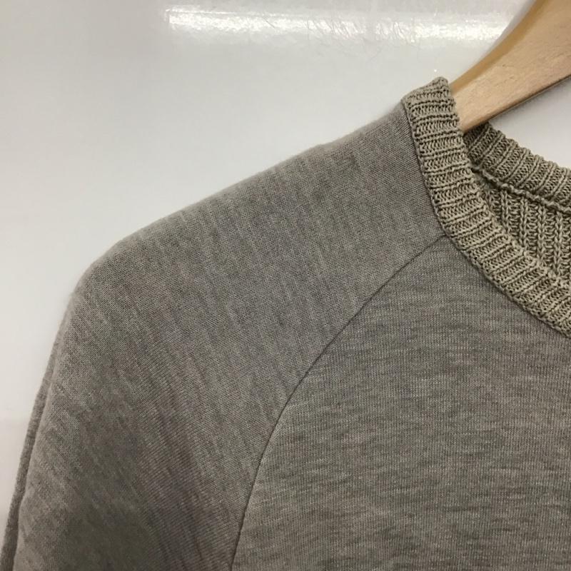 ジュンハシモト junhashimoto カットソー 長袖 1101910033 コットン コンビネーションクルー 5 無地 灰 / グレー /  メンズ USED 古着 中古 10144727