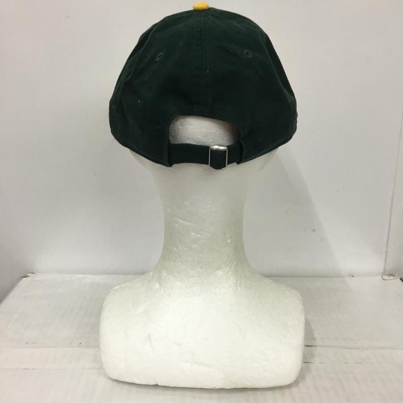 ニューエラ NEW ERA 帽子 キャップ オークランド アスレチックス As コットン ロゴ、文字 黄 / イエロー / X 緑 / グリーン /  メンズ USED 古着 中古 10124144