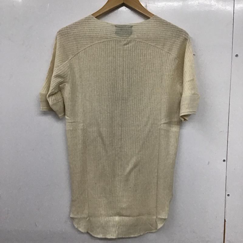 ナンバーナイン NUMBER (N)INE カットソー 半袖 半袖カットソー ヘンリーネックカットソー リブカットソー 3 無地 アイボリー / アイボリー /  メンズ USED 古着 中古 10137008