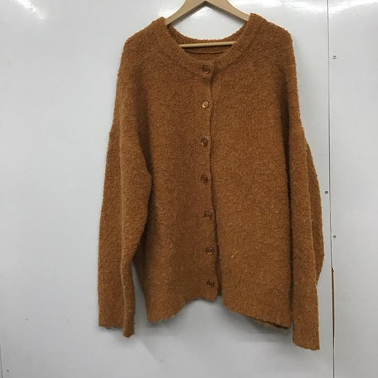 フリークスストア FREAK S STORE カーディガン 長袖 長袖カーディガン 前ボタン ニットカーディガン FREE 無地 橙 / オレンジ /  レディース USED 古着 中古 10145460