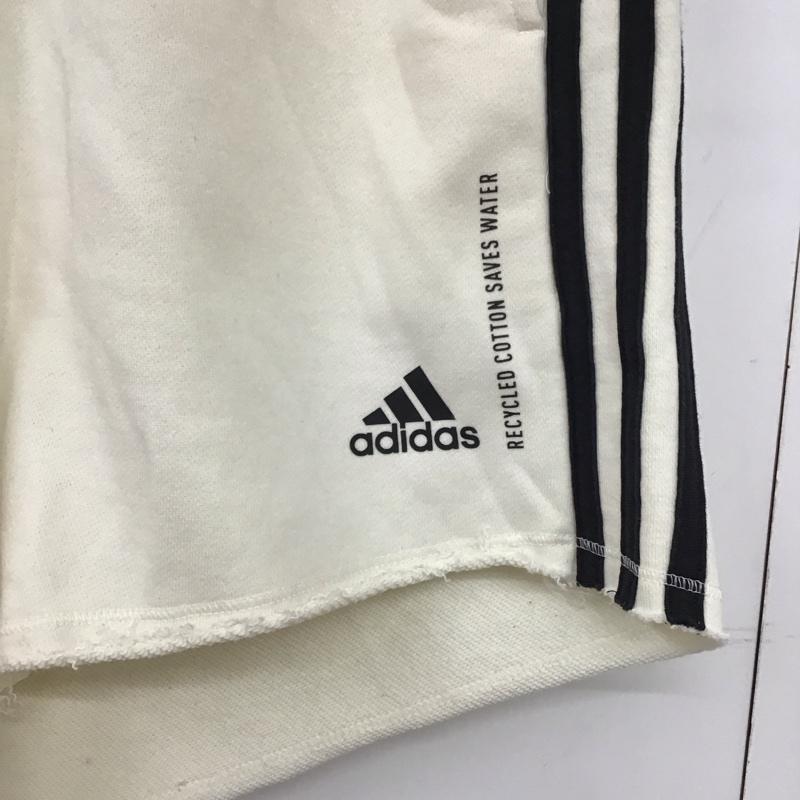 アディダス adidas パンツ ショートパンツ L 無地 白 / ホワイト /  レディース USED 古着 中古 10144570