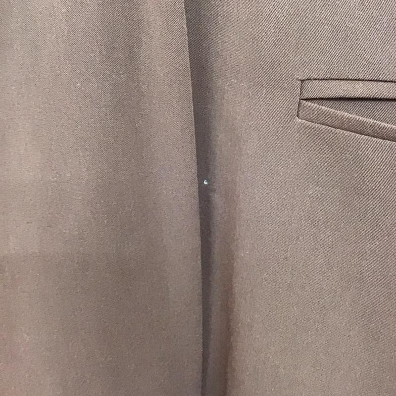 ケービーエフ KBF ジャケット、上着 ジャケット、ブレザー KP76-27T005 ノーカラーギャザーロングジャケットコート ONE SIZE 無地 茶 / ブラウン /  レディース USED 古着 中古 10142247