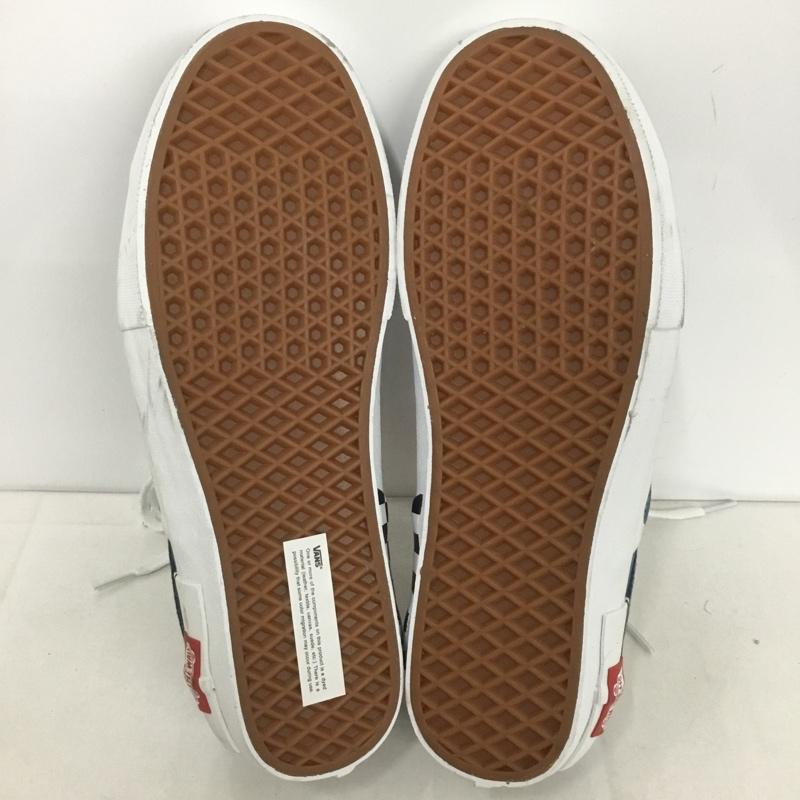 バンズ VANS スニーカー スニーカー 721454 スリッポン 28cm 28.0cm ロゴ、文字 紺 / ネイビー / X 白 / ホワイト /  メンズ USED 古着 中古 10141551