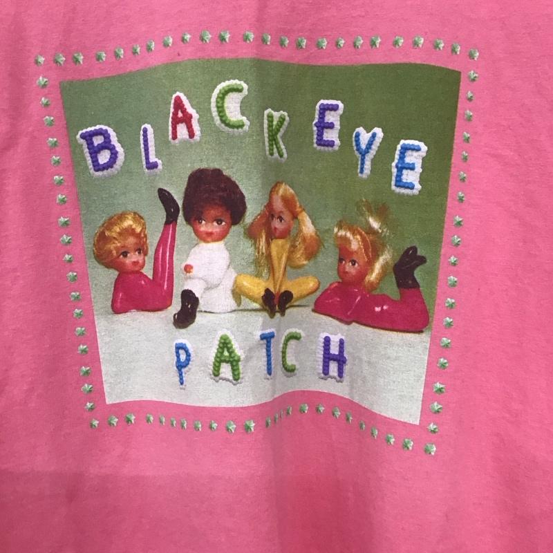 ブラックアイパッチ BlackEyePatch Tシャツ 半袖 XL プリント 桃 / ピンク /  メンズ USED 古着 中古 10130052