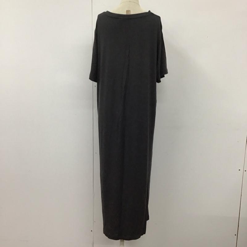 ジェラートピケ gelato pique ワンピース ロングスカート 無地 X プリント 灰 / グレー /  レディース USED 古着 中古 10111424