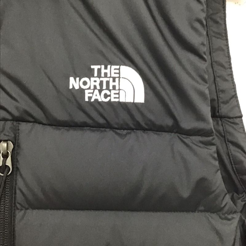 ザノースフェイス THE NORTH FACE ベスト ベスト nd52116z ダウンベスト ジップアップジャケット ノースリーブカットソー S ロゴ、文字 黒 / ブラック /  メンズ USED 古着 中古 10146964