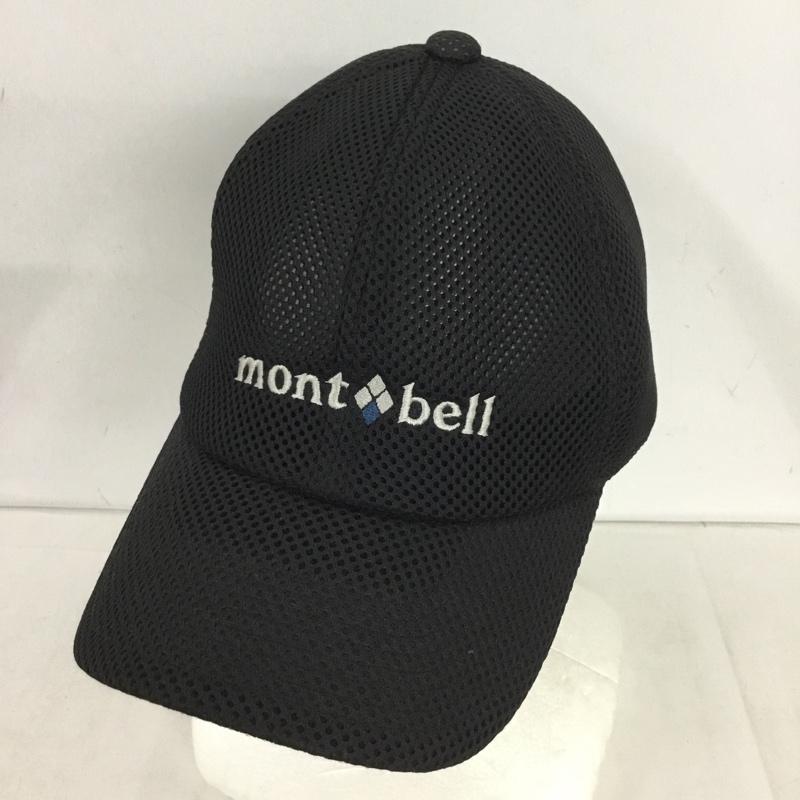 モンベル mont-bell 帽子 キャップ 1118192 3Dメッシュキャップ ロゴ、文字 黒 / ブラック /  メンズ USED 古着 中古 10150011
