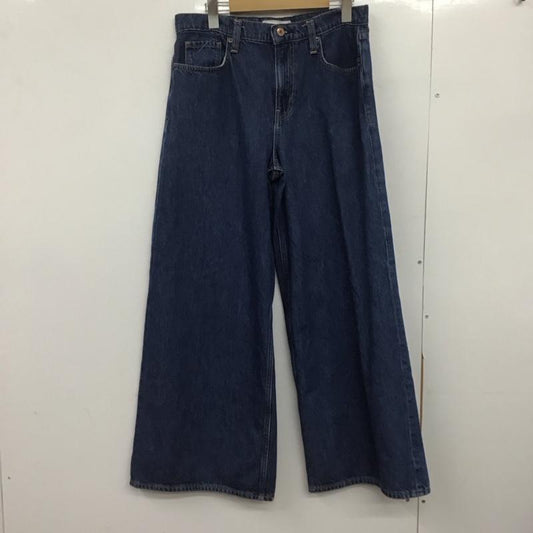 ギャップ GAP パンツ デニム、ジーンズ デニムパンツ ワイドパンツ カジュアルパンツ 28インチ 無地 インディゴ / インディゴ /  レディース USED 古着 中古 10147200