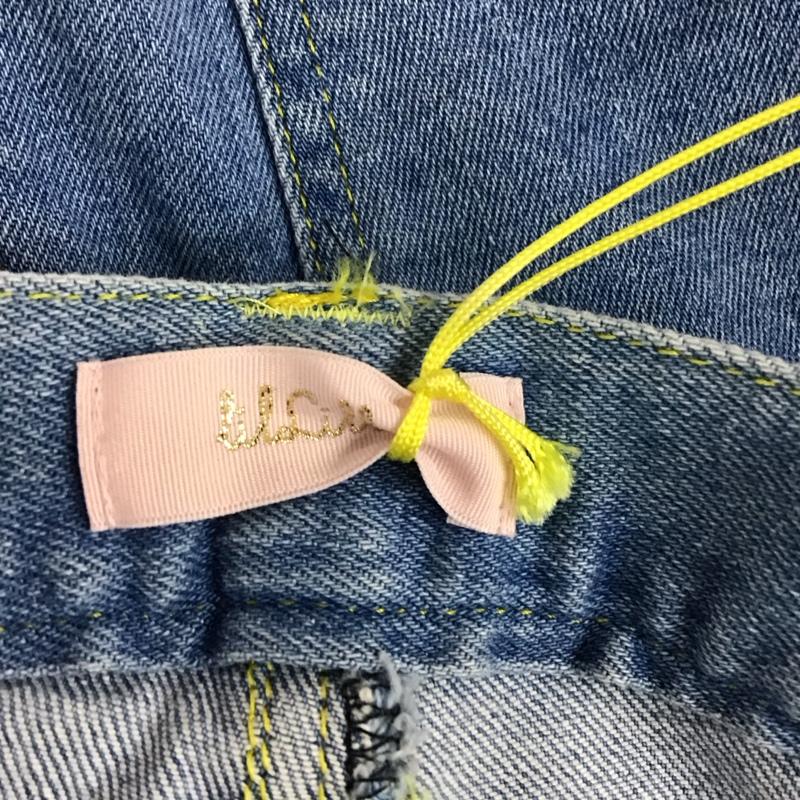 リルリリー lilLilly パンツ デニム、ジーンズ L18SS-PT201 ストレッチ S ダメージ加工 青 / ブルー /  レディース USED 古着 中古 10117243