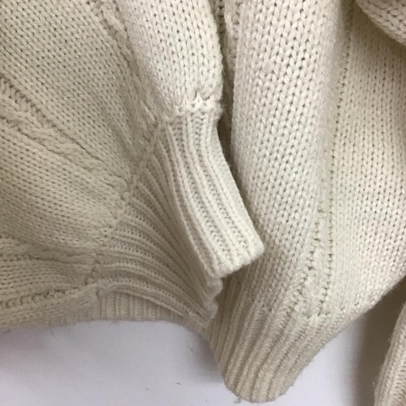 オリーブデオリーブ OLIVE des OLIVE ニット、セーター 長袖 1350100604 お花刺繍ケーブルニット ポンポン クルーネック FREE 刺繍 オフホワイト / オフホワイト /  レディース USED 古着 中古 10146412