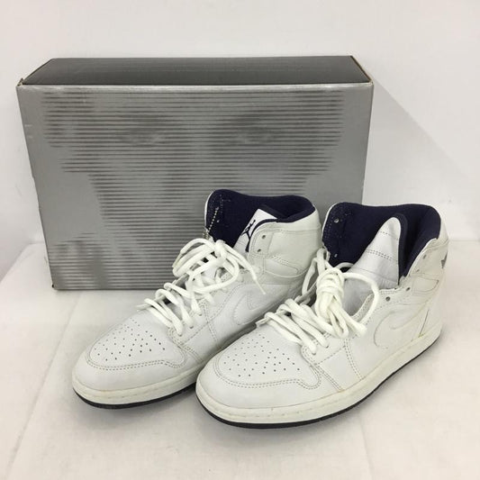 ナイキ NIKE スニーカー スニーカー 136060 111 AIR JORDAN 1 2001ADDITION 26cm 箱有 26.0cm ロゴ、文字 白 / ホワイト / X 紺 / ネイビー /  メンズ USED 古着 中古 10131692