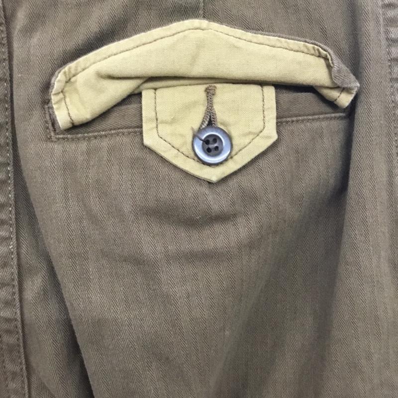 ミリタリー ミリタリー パンツ ワークパンツ、ペインターパンツ フランス軍 M47 レプリカ カーゴパンツ ワイドパンツ カジュアルパンツ 無地 カーキ / カーキ /  メンズ USED 古着 中古 10115639