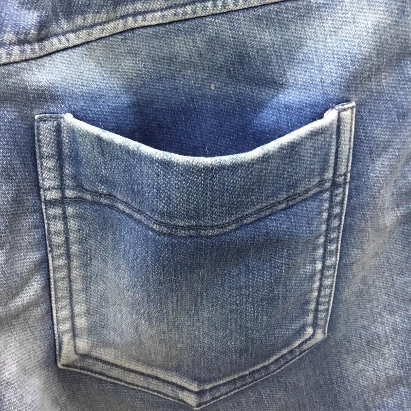 リサウンドクロージング RESOUND CLOTHING ボトムス ボトムス RC4-HP-011 クロップドパンツ イージーパンツ デニム SWEAT DENIM Cropped Pants 3 無地 青 / ブルー /  メンズ USED 古着 中古 10119799