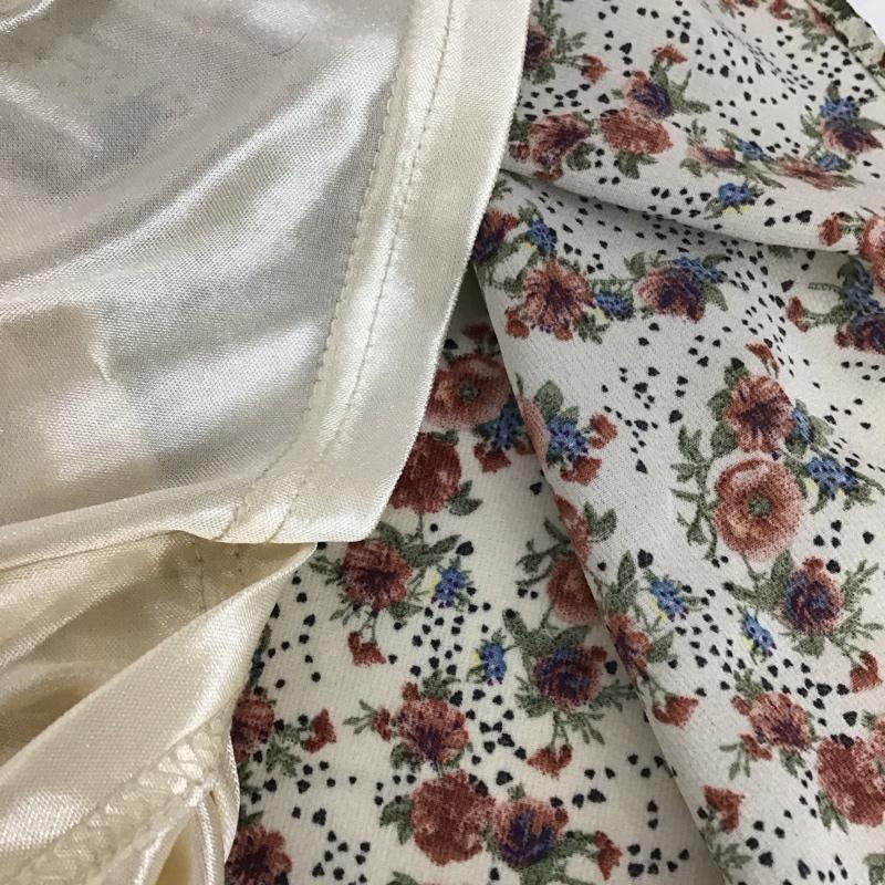 アルシーヴ archives ワンピース ひざ丈スカート スタンドネック 長袖 M 花柄 マルチカラー / マルチカラー /  レディース USED 古着 中古 10112363