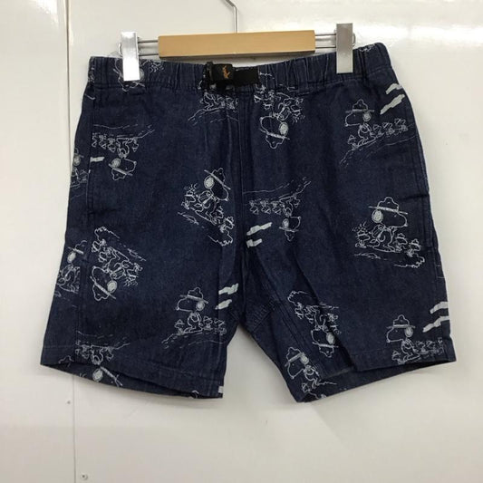 ロックス ROKX パンツ ショートパンツ rxms8902 SNOOPYコラボレーションクライミングハーフパンツ ショートパンツ S ロゴ、文字 インディゴ / インディゴ /  メンズ USED 古着 中古 10123983