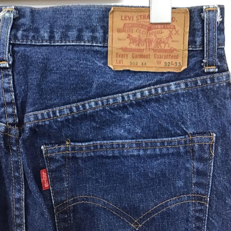リーバイストラウスアンドコー Levi Strauss & co. パンツ デニム、ジーンズ デニムパンツ ワイドパンツ カジュアルパンツ 502 日本製 j22 32インチ 無地 インディゴ / インディゴ /  メンズ USED 古着 中古 10148539