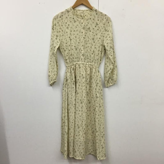 ショコラ フィネ ローブ chocol raffine robe ワンピース ロングスカート 長袖ワンピース フレアワンピース ウエスト切り替えワンピース FREE プリント マルチカラー / マルチカラー /  レディース USED 古着 中古 10119024