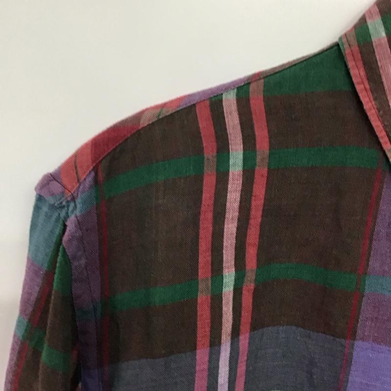 ポールスミス Paul Smith シャツ、ブラウス 長袖 長袖シャツ チェックシャツ カラーシャツ L チェック マルチカラー / マルチカラー /  メンズ USED 古着 中古 10142380
