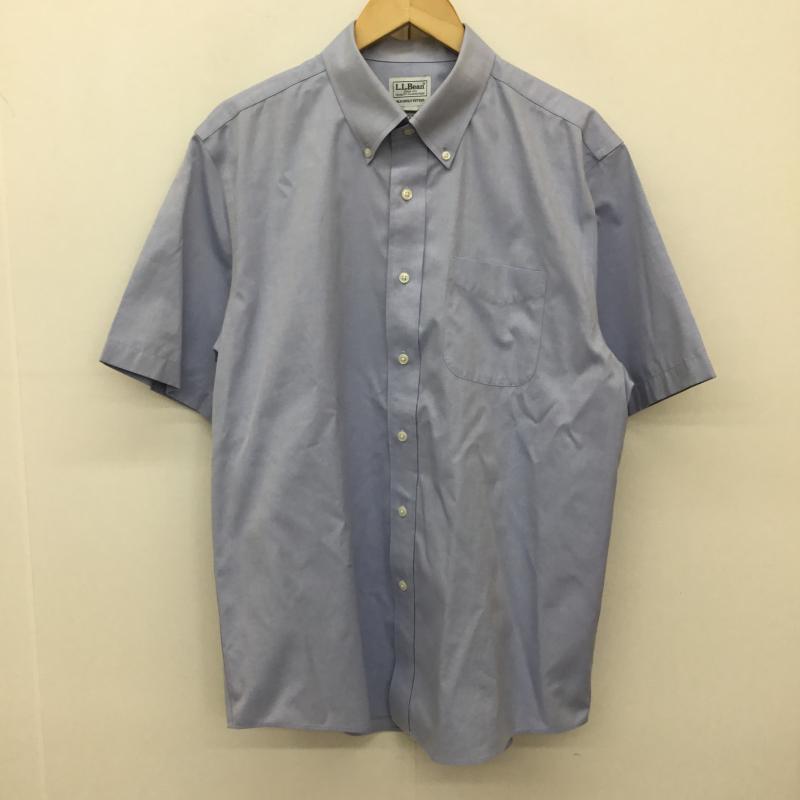 エルエルビーン L.L.Bean シャツ、ブラウス 半袖 501767 L 無地 青 / ブルー /  メンズ USED 古着 中古 10135118