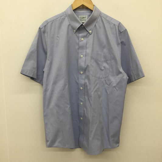 エルエルビーン L.L.Bean シャツ、ブラウス 半袖 501767 L 無地 青 / ブルー /  メンズ USED 古着 中古 10135118