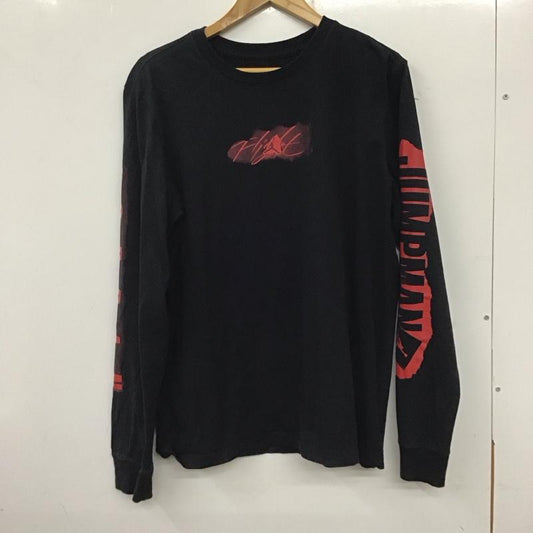 エアジョーダン AIR JORDAN Tシャツ 半袖 da9882-010 ジョーダンブランドJMFLTLSクルー 長袖カットソー プリントTシャツ XL ロゴ、文字 黒 / ブラック /  メンズ USED 古着 中古 10137027