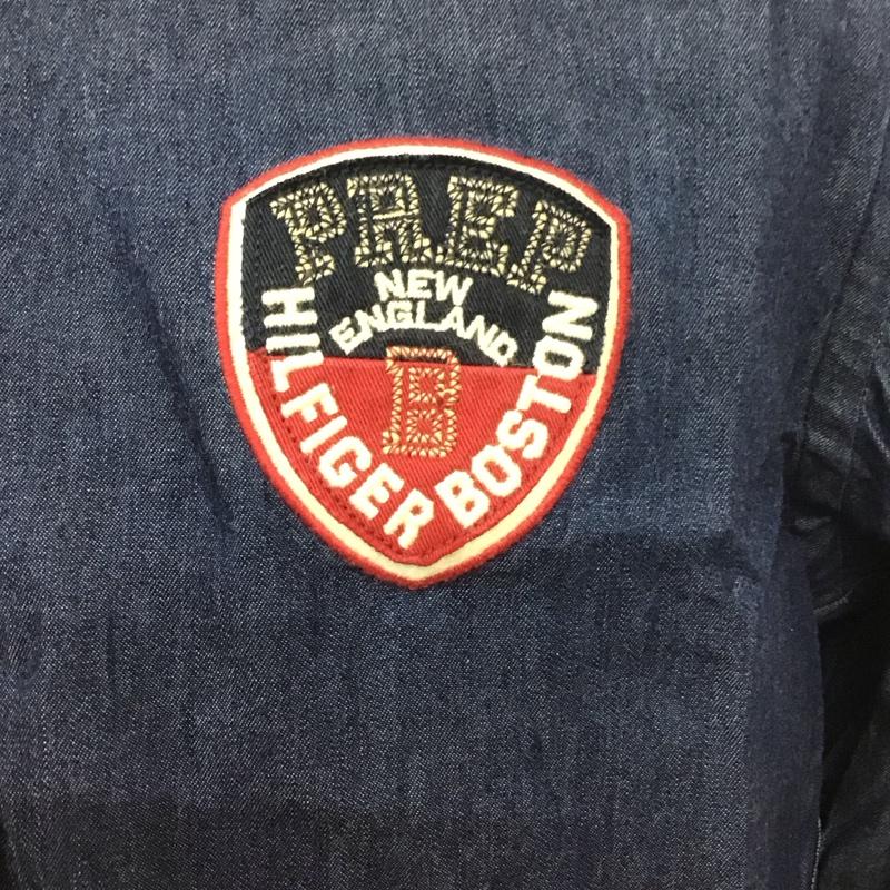 トミーヒルフィガー TOMMY HILFIGER シャツ、ブラウス 長袖 ボタンダウン ワッペン M ワンポイント インディゴ / インディゴ /  メンズ USED 古着 中古 10111180