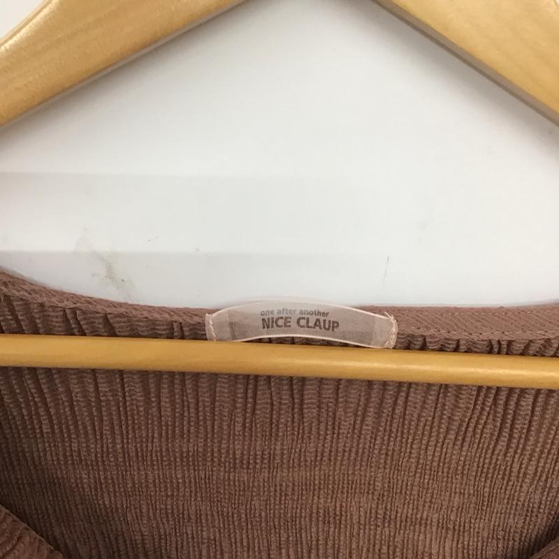 ナイスクラップ NICE CLAUP シャツ、ブラウス 七分袖 FREE 無地 桃 / ピンク /  レディース USED 古着 中古 10138173