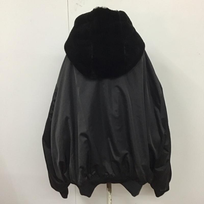 ザラ ZARA ジャケット、上着 ジャンパー、ブルゾン リバーシブル L 無地 黒 / ブラック /  レディース USED 古着 中古 10121379