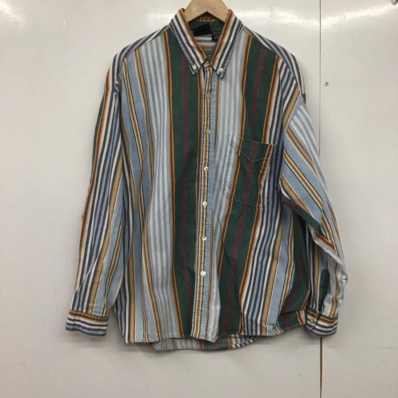 古着 USED シャツ、ブラウス 長袖 長袖シャツ ストライプシャツ カラーシャツ ボタンダウンシャツ M ストライプ マルチカラー / マルチカラー /  メンズ USED 古着 中古 10142599