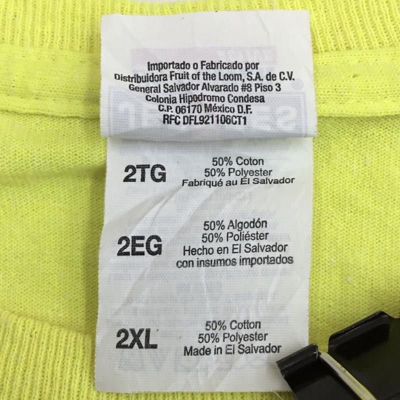 ユーズドクロージング used clothes Tシャツ 半袖 XXL プリント X ロゴ、文字 黄 / イエロー /  メンズ USED 古着 中古 10133848