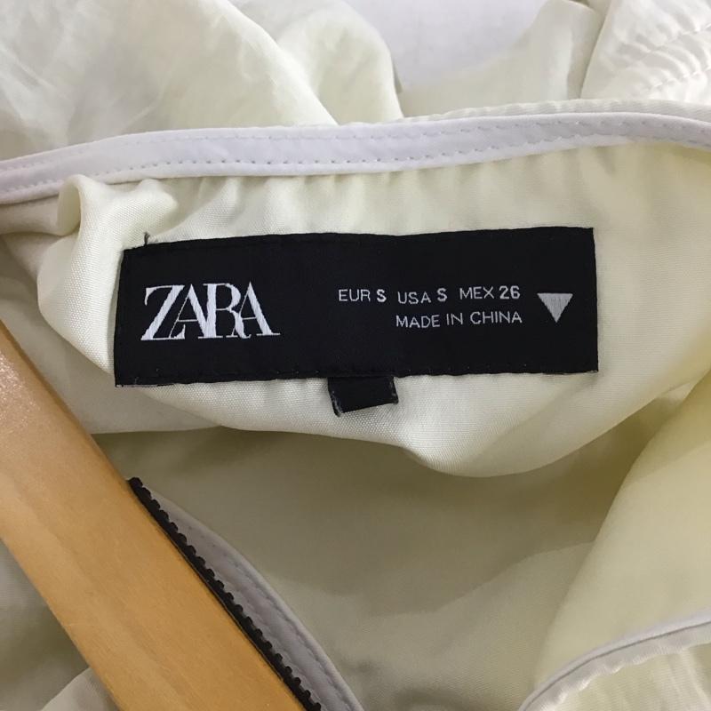 ザラ ZARA ワンピース ミニスカート S 無地 アイボリー / アイボリー /  レディース USED 古着 中古 10139990