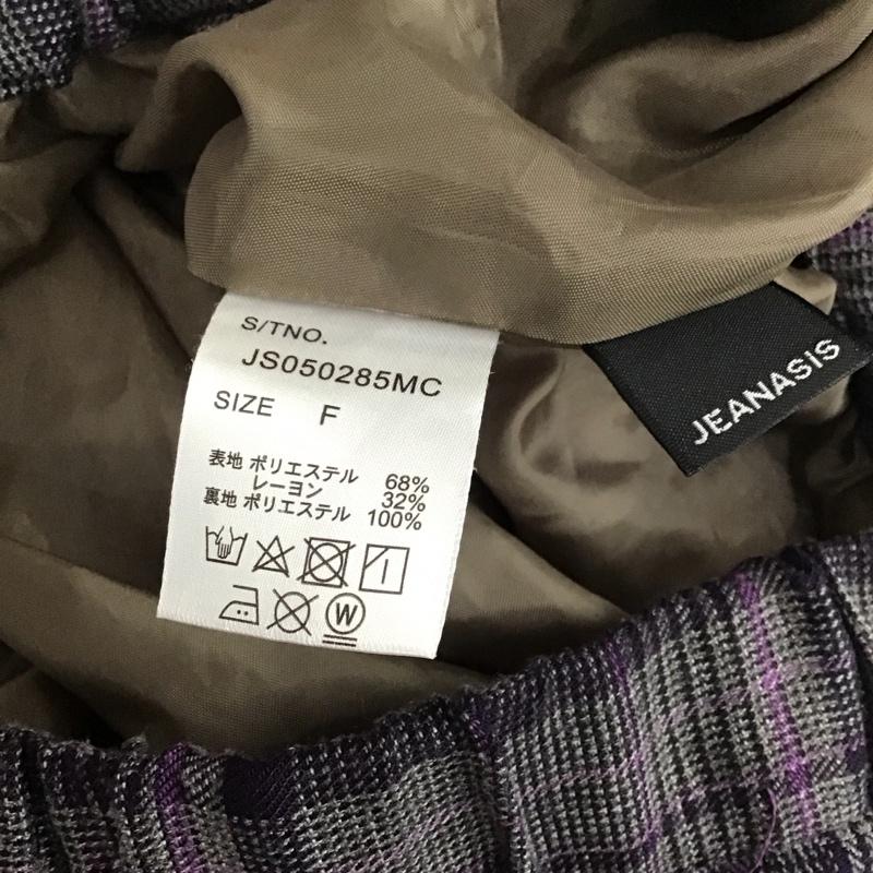 ジーナシス JEANASIS スカート ロングスカート JS050285MC クレイジーパターン アシンメトリー FREE チェック マルチカラー / マルチカラー /  レディース USED 古着 中古 10109036