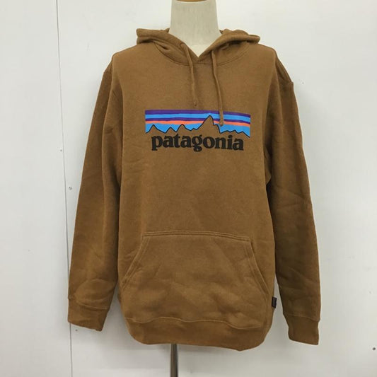 パタゴニア patagonia パーカー 長袖 フーディ L 無地 X プリント 茶 / ブラウン /  メンズ USED 古着 中古 10105994