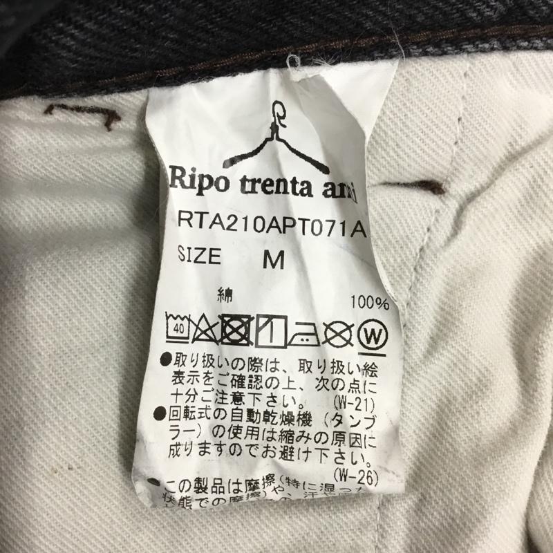 リポトレンタアンニ Ripo trenta anni パンツ デニム、ジーンズ rta210apt071a カラーINDBLK デニム サルエルパンツ デニムパンツ M 無地 黒 / ブラック /  メンズ USED 古着 中古 10119413