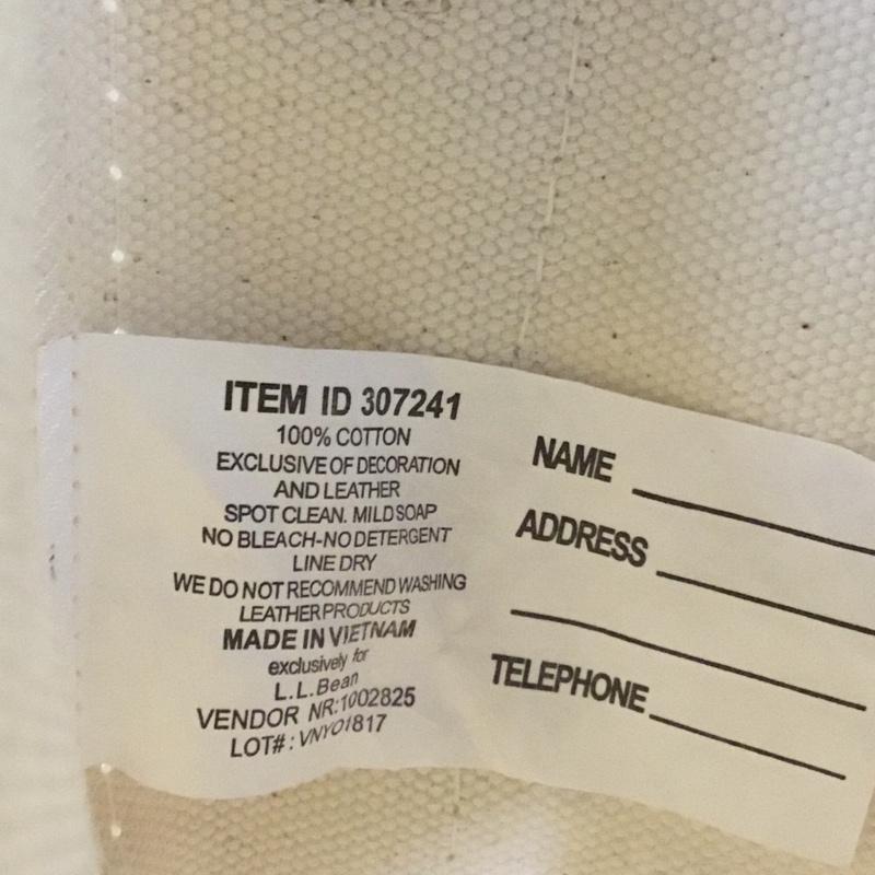 エルエルビーン L.L.Bean トートバッグ トートバッグ 307241 ショルダーバッグ 2WAY ロゴ、文字 赤 / レッド / X オフホワイト / オフホワイト /  メンズ USED 古着 中古 10131208