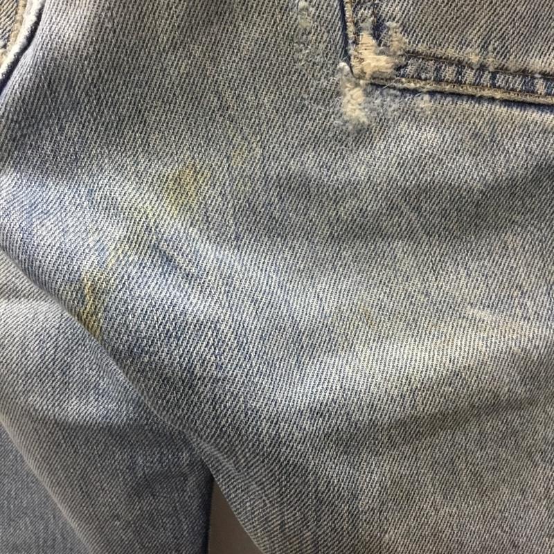 リーバイス Levi s パンツ デニム、ジーンズ デニムジーンズ 66後期 70s 501 6番工場 33インチ ダメージ加工 インディゴ / インディゴ /  メンズ USED 古着 中古 10111926