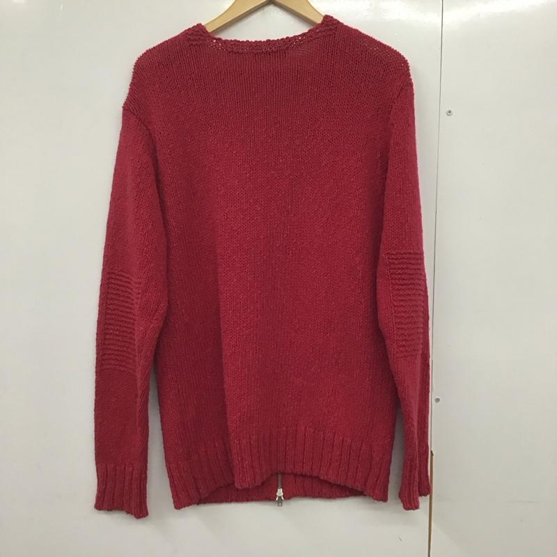 ロンハーマン RonHerman×Wrangler カーディガン 長袖 長袖ニットカーディガン ジップアップ S 無地 赤 / レッド /  メンズ USED 古着 中古 10141460