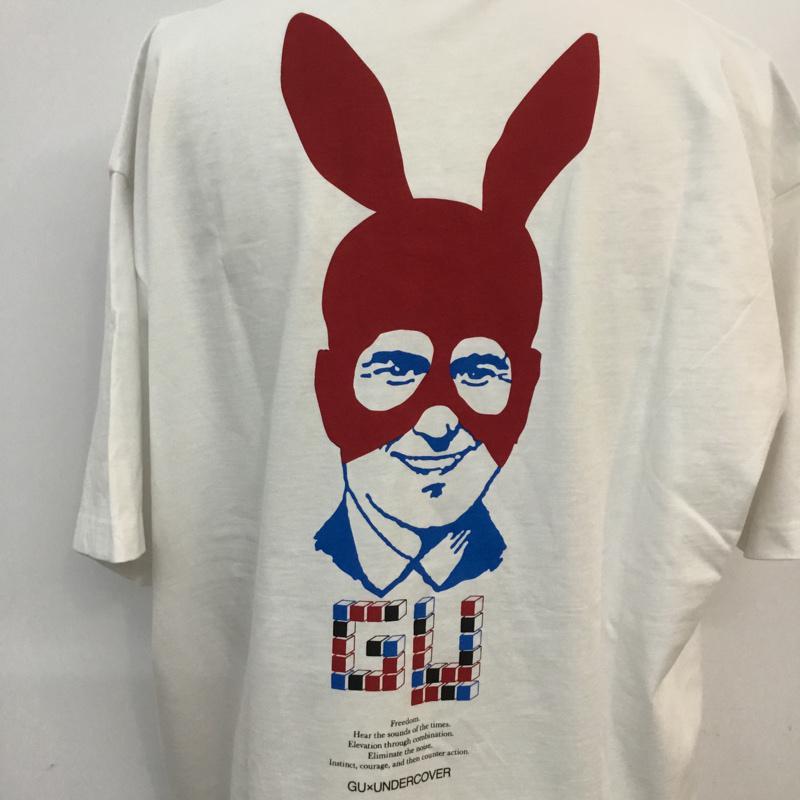 ジーユー GU Tシャツ 半袖 ビッググラフィックT2 UNDERCOVER XL プリント 白 / ホワイト /  メンズ USED 古着 中古 10052487