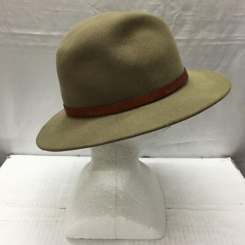 エディーバウアー Eddie Bauer 帽子 ハット WPL5923 ウール 中折れハット フェルトハット USA製 ロゴ、文字 ベージュ / ベージュ /  メンズ USED 古着 中古 10119106