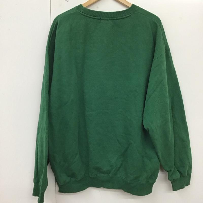 エクストララージ XLARGE トレーナー 長袖 長袖トレーナー スウェット クルーネック プルオーバー L ロゴ、文字 緑 / グリーン /  メンズ USED 古着 中古 10129032
