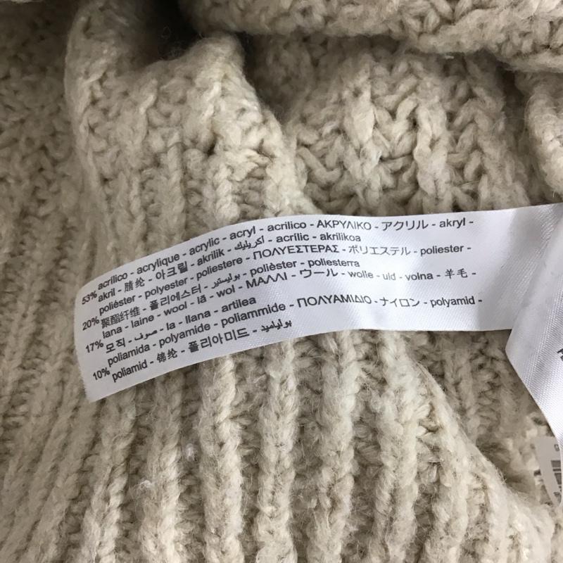ザラ ZARA ニット、セーター 長袖 6771 145 712 タートルネック M 無地 アイボリー / アイボリー /  レディース USED 古着 中古 10138626