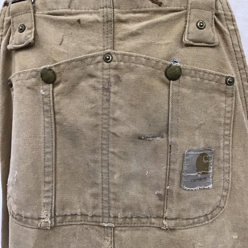 カーハート Carhartt サロペット・オーバーオール サロペット、オーバーオール ロゴ、文字 ベージュ / ベージュ /  メンズ USED 古着 中古 10133463