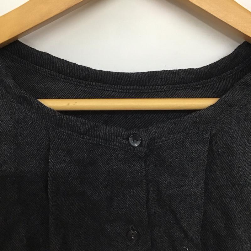 スタディオクリップ studio CLIP シャツ、ブラウス 長袖 FREE 無地 黒 / ブラック /  レディース USED 古着 中古 10136652