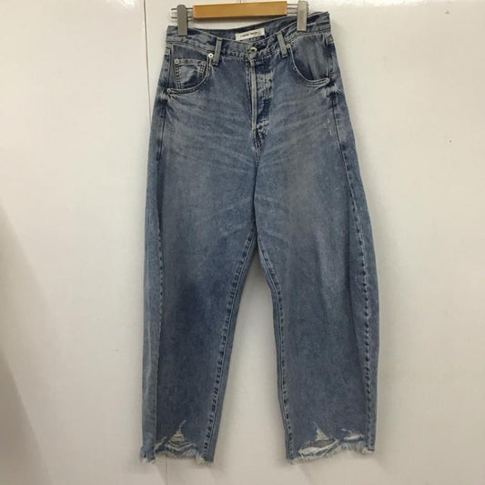 ウィムガゼット Whim Gazette パンツ デニム、ジーンズ WGZ1021702A0001 ラインカーブDENIM 38 ダメージ加工 青 / ブルー /  レディース USED 古着 中古 10113987