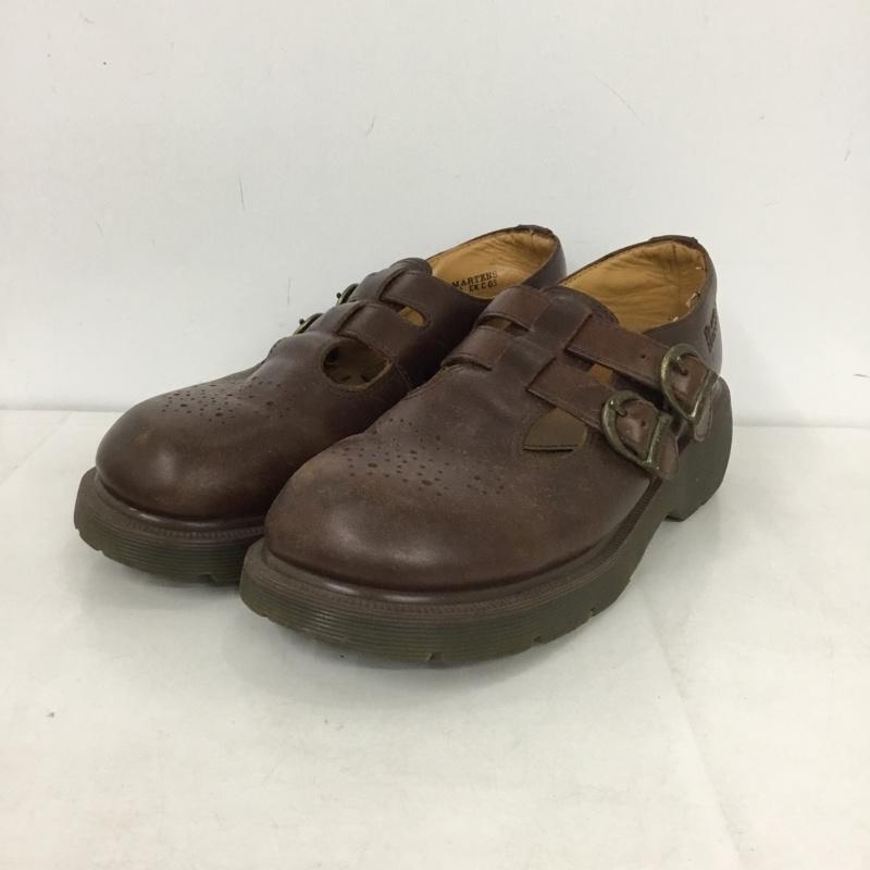 ドクターマーチン Dr.Martens 革靴 革靴 8065 メリージェーン 6 レザー ロゴ、文字 茶 / ブラウン /  レディース USED 古着 中古 10141924