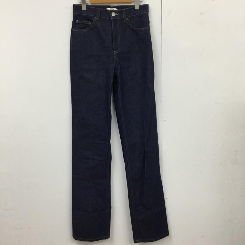 ザラ ZARA パンツ デニム、ジーンズ デニムパンツ ストレートパンツ ワイドパンツ カジュアルパンツ 36 無地 インディゴ / インディゴ /  メンズ USED 古着 中古 10112475