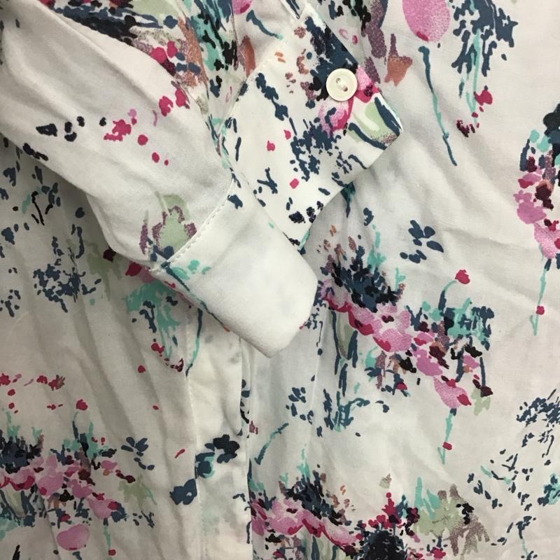 ザラベーシック ZARA BASIC ワンピース ひざ丈スカート XS 総柄 X 花柄 白 / ホワイト /  レディース USED 古着 中古 10130396