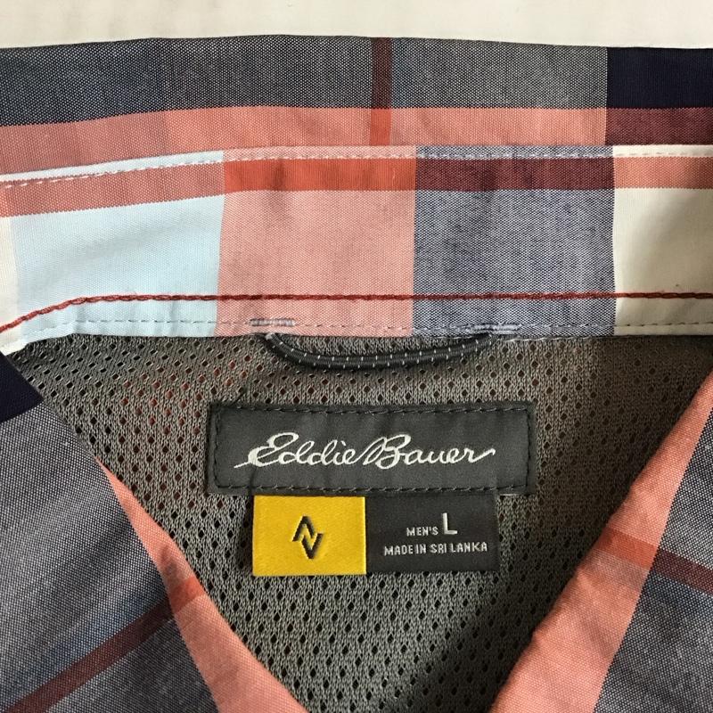 エディーバウアー Eddie Bauer シャツ、ブラウス 長袖 長袖シャツ カラーシャツ ポケットシャツ 長袖カットソー チェックシャツ L チェック マルチカラー / マルチカラー /  メンズ USED 古着 中古 10115310