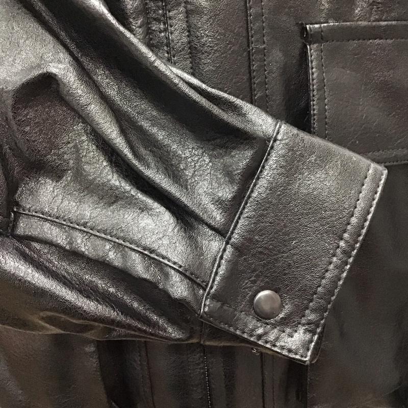 フリークスストア FREAK S STORE ジャケット、上着 ジャケット、ブレザー ジップアップジャケット ジャンパー フェイクレザージャケット カジュアルジャケット アウター M 無地 黒 / ブラック /  メンズ USED 古着 中古 10121442