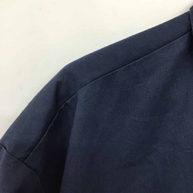 ディッキーズ Dickies シャツ、ブラウス 半袖 半袖シャツ 無地シャツ ポケットシャツ 無地 紺 / ネイビー /  メンズ USED 古着 中古 10134583
